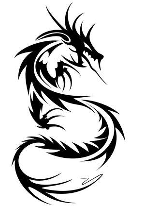 wzory tattoo - Tribal_Dragon.jpg