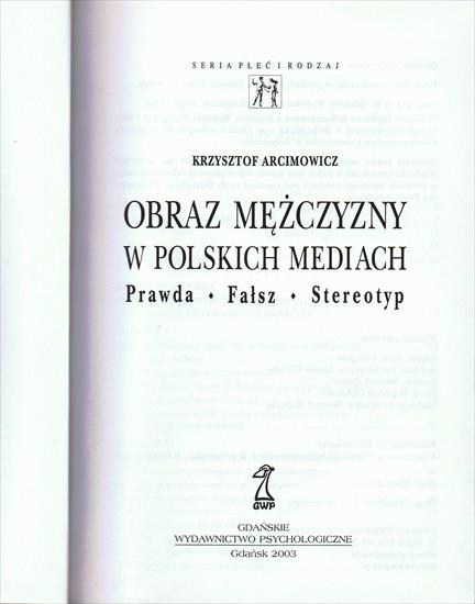 Arcimowicz - Obraz mężczyzny w polskich mediach - strona tytułowa.jpg