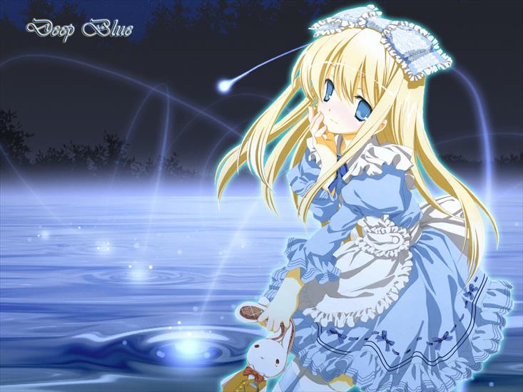Tapety Anime  - wallpaper-blue-girl-anime.jpg