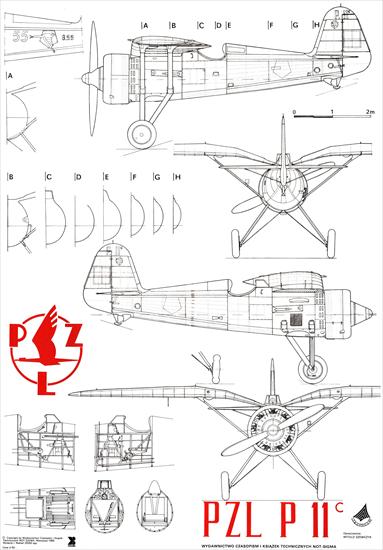 Plany Modelarskie - 1979.03- 91 - PZL P-11c i PZL P-24 - Arkusz 7.jpg