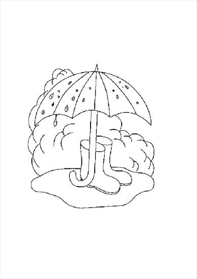 pogoda deszcz wiatr, latawce - pogoda, jesień - kolorowanka 3.GIF