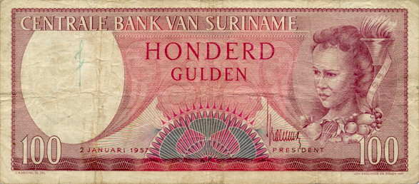 Suriname - SurinameP28-100Gulden-1957-donatedfvt_f.jpg