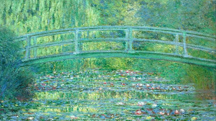Malarstwo - japonski mostek, Claude Monet  1366x768.jpg
