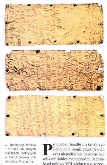 Etruskowie - obrazy - IMG_0009. Etruskie i fenickie inskrypcje na zlotych blaszkach.jpg