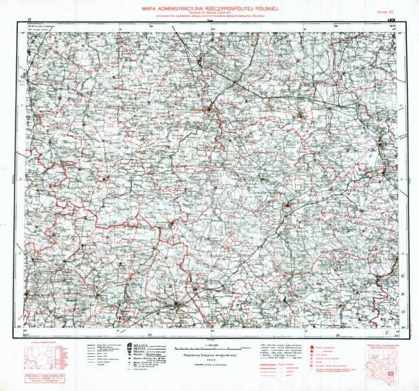 Mapa administracyjna Rzeczypospolitej Polskiej 1-300.000 - 77 - Arkusz 33 ŁUCK WIG 1937.jpg