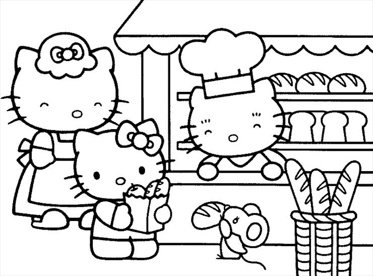 Kolorowanki Hello Kitty - Hello Kitty - kolorowanka 152.gif