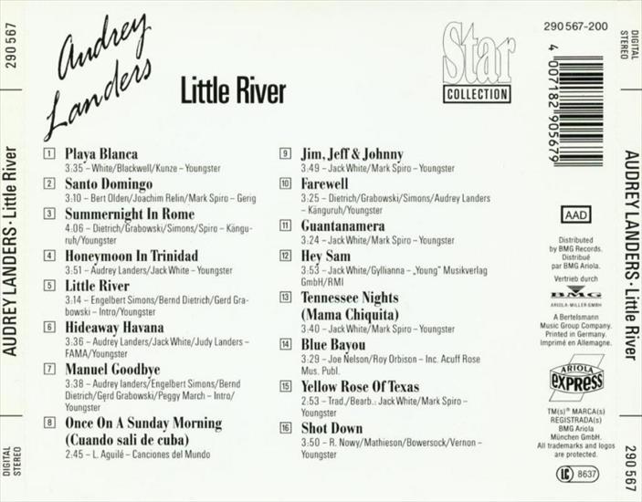 Audrey Landers -  Little River 1983 - Audrey Landers - Little River B1.jpg