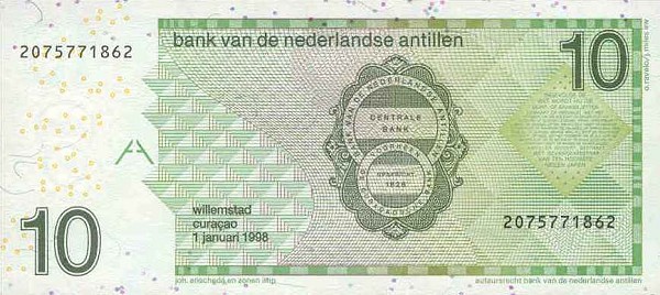 Netherlands Antilles - NetherlandsAntillesP28-10Gulden-1998-donated_b.jpg