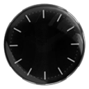 ikony folderów - Black glossy clock.ico