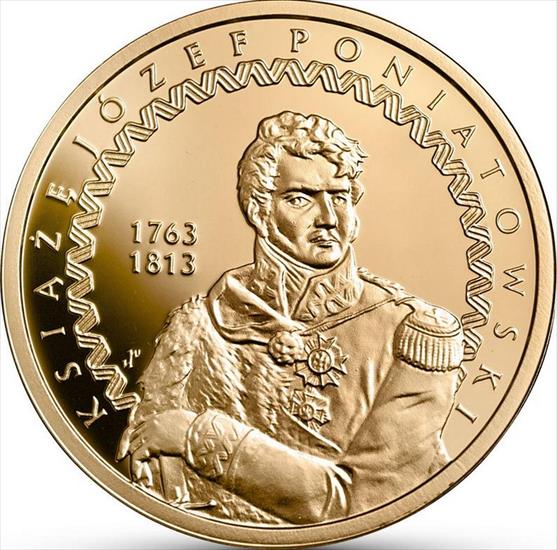 Monety Okolicznościowe Złote Au - 2013r - 200. rocznica śmierci księcia Józefa Poniatowskiego.JPG