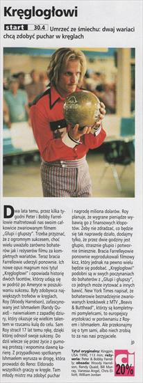 K - Kingpin 1996, reż. Peter  Bobby Farrelly Woody Harrelson, ...ngel, Chris Elliott, William Jordan. Cinema nr 4, IV 1997.jpg