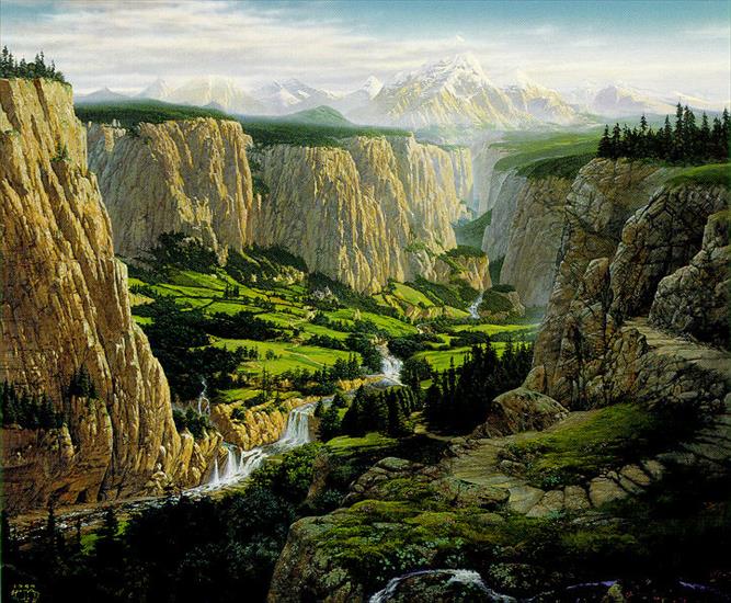 Tapety-Krajobrazy - Rivendell, by Ted Naismith.jpg