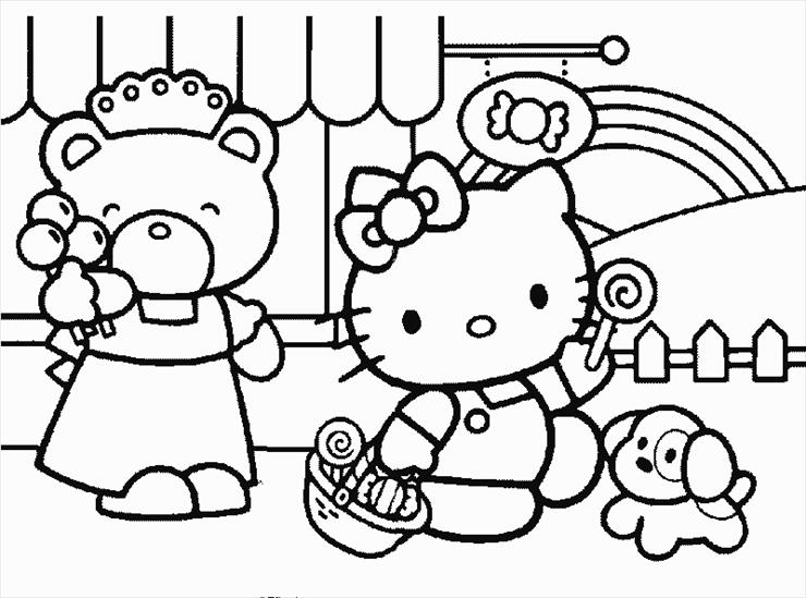 Kolorowanki Hello Kitty - Hello Kitty - kolorowanka 171.gif