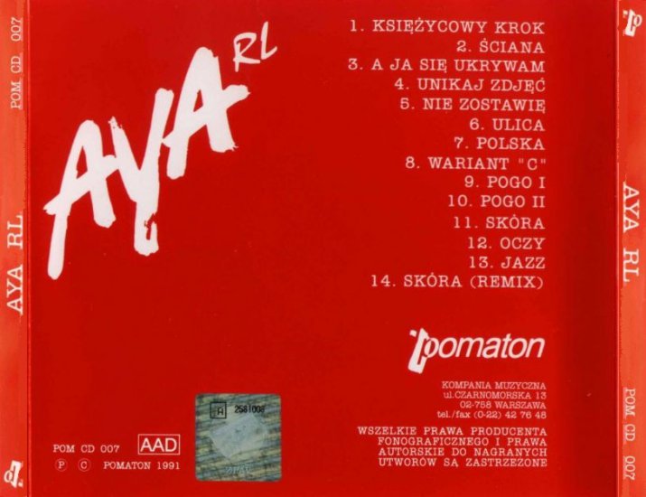 CD BACK COVER - CD BACK COVER - AYA RL - Aya Rl Czerwona.jpg