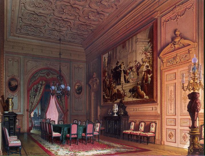 P - Premazzi Luigi - Mansion of Baron A.L. Stieglitz. The Dining-room - OR-44613.jpg