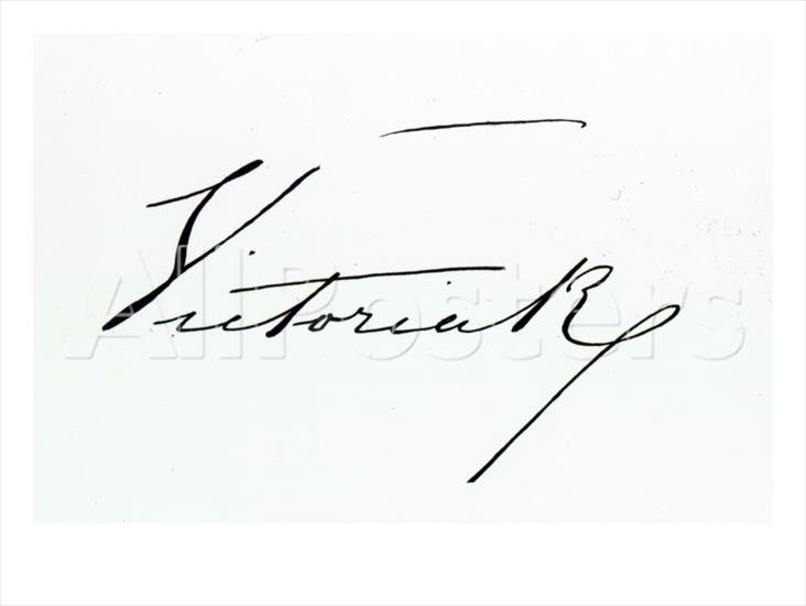 Faksymile - Autograf królowej Wiktorii.jpg