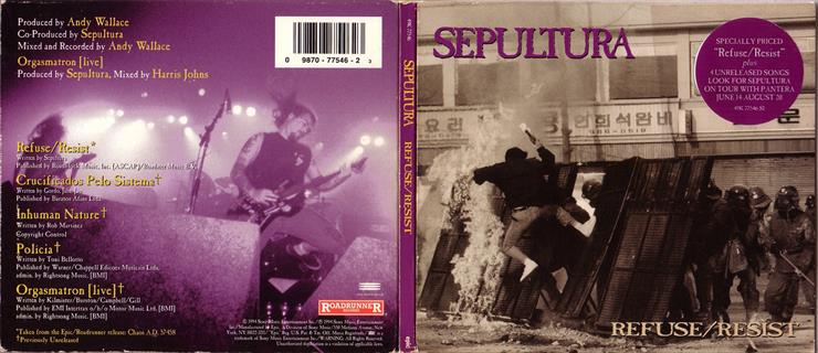 Sepultura - 1993 - Refuse_Resist Single - Front.jpg