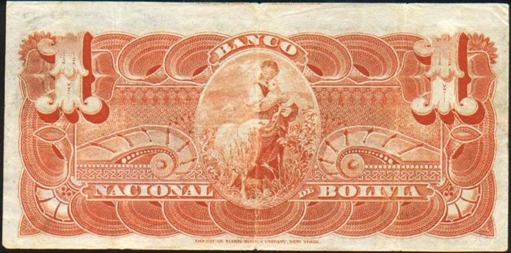 Bolivia - BoliviaPS211b-1Boliviano-1892-donated_b.jpg