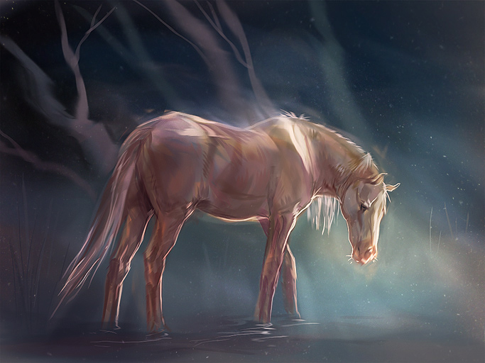 jednorożce, pegazy i inne magiczne konie - O_by_SnowSkadi.jpg