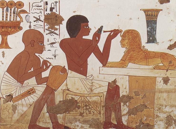   SZTUKA - 044. Egyptian craftsman, Thebes 1380 b.C..jpg