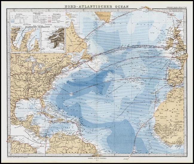 Antyczne mapy swiata - Nord-Atlantischer Ocean1873.jpg