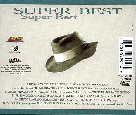 Adriano Celentano - Super Best kryniczanka-Eryk - Adriano Celentano - Super Best - Back.jpg