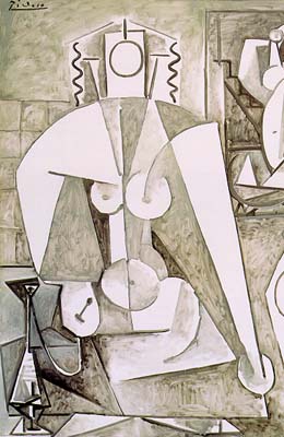 Picasso 1955 - Picasso Les femmes dAlger detail Delacroix. 11-February.jpg