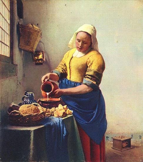 1.4.3. Malarstwo - Vermeer Jan z Delft, Nalewająca Mleko Mlecarka.jpg