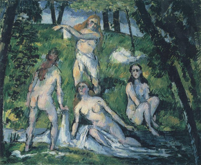 Paul Cezanne Paintings 1839-1906 Art nrg - Four Bathers, 1877-78.jpg