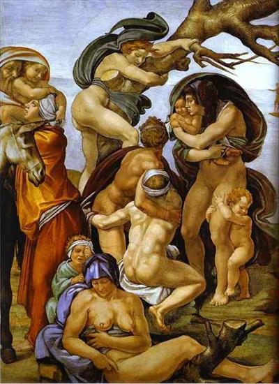 Michał Anioł - Michelangelo - The Flood detail.JPG