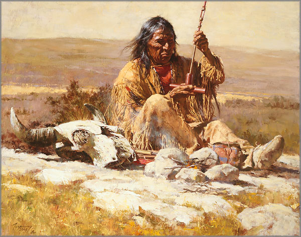 Howard Terpning - Howard Terpning_Seeking Wisdom Through the Pipe.jpg