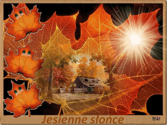 KARTKI JESIENNE - Jesienne slonce1.gif
