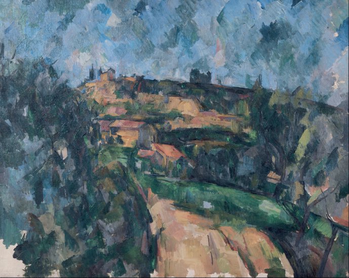 Paul Cezanne Paintings 1839-1906 Art nrg - Bend of the Road at the Top of the Lauves Hill, 1904-06.jpg