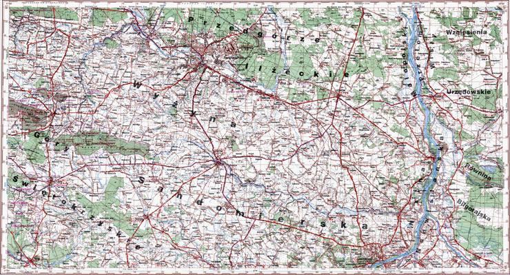 Topograficzna mapa Polski - m34-43-44-Ostrowiec Swietokrzyski.jpg