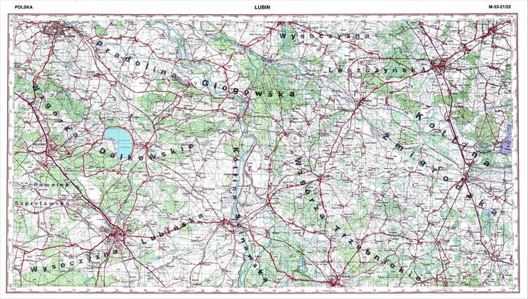 Topograficzna mapa Polski - m33-21-22-Lubin.jpg